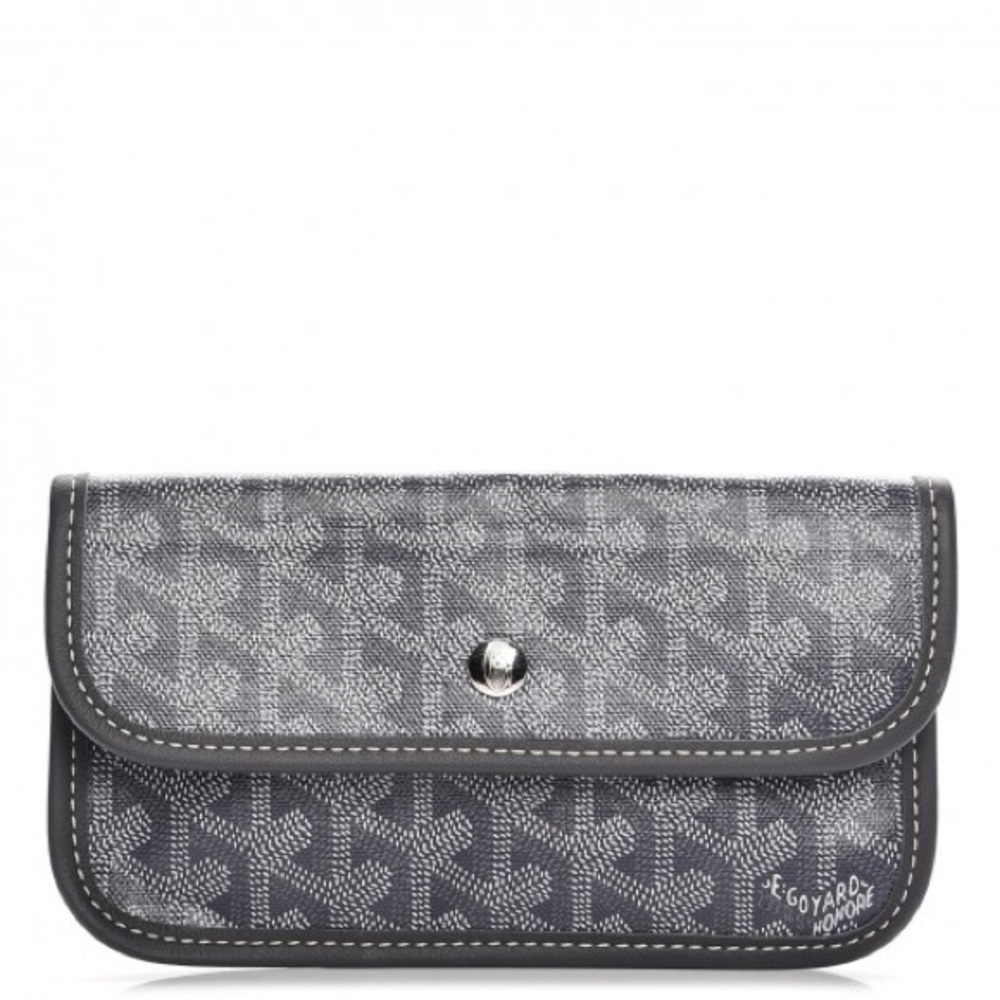 Goyard Goyardine Grey Pouch Wallet